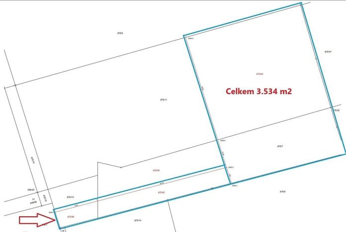 Prodej komerčního pozemku, Brno, Kšírova, 3534 m2