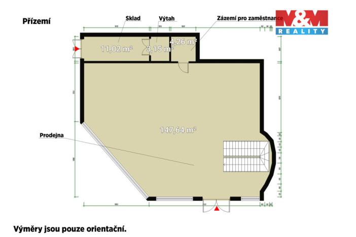 Pronájem obchodního prostoru, Plzeň - Vnitřní Město, Zbrojnická, 598 m2