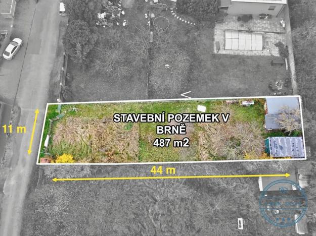 Prodej pozemku pro bydlení, Brno, Myslivecká, 487 m2
