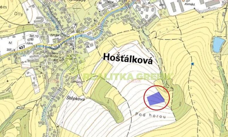 Prodej louky, Hošťálková, 7268 m2