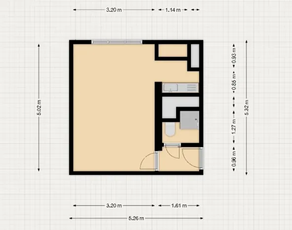Pronájem bytu 1+kk, Kynšperk nad Ohří, Jana Jiskry, 27 m2