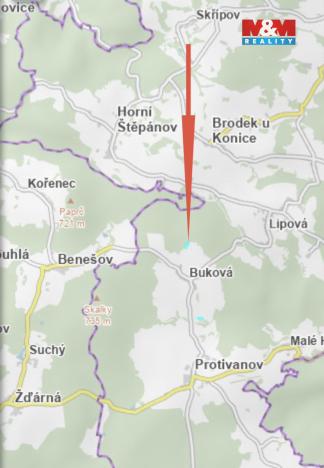 Prodej pole, Buková, 12826 m2