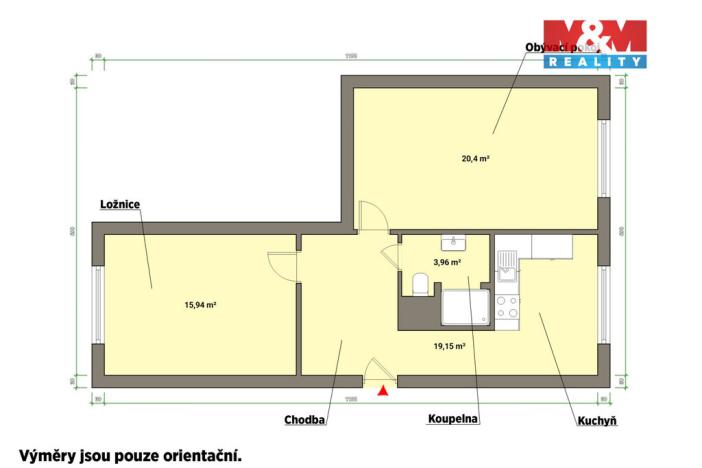 Pronájem bytu 2+1, Cheb, Družstevní, 64 m2