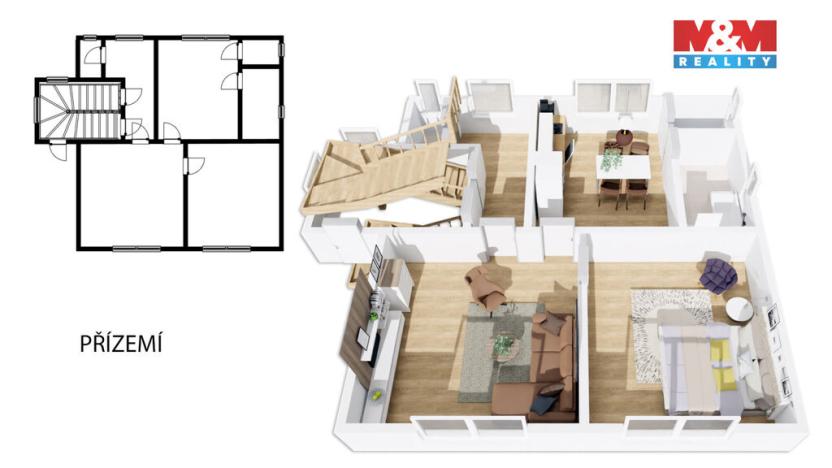 Prodej rodinného domu, Moravské Budějovice, Partyzánská, 200 m2