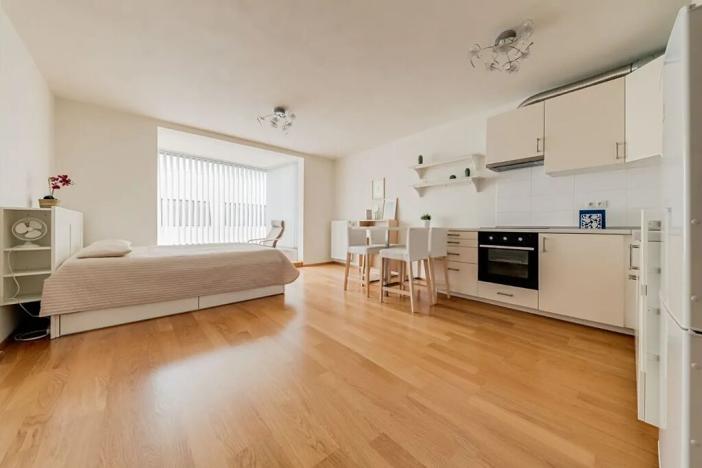 Pronájem bytu 1+kk, Praha - Holešovice, Komunardů, 44 m2