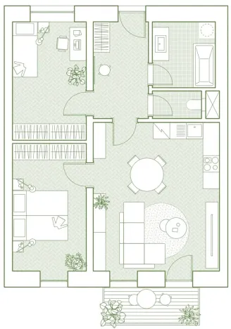 Prodej bytu 3+kk, Šternberk, Uničovská, 64 m2