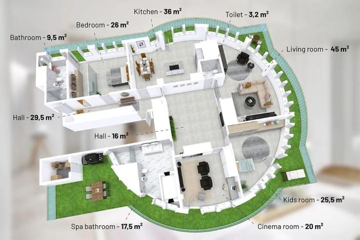 Prodej bytu 4+1, Praha - Stodůlky, Petržílkova, 228 m2