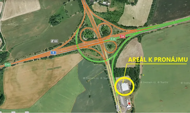 Pronájem skladu, Cheb, 2435 m2