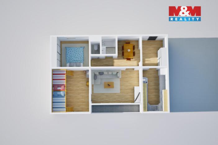 Prodej bytu 3+1, Ústí nad Labem - Bukov, Vinařská, 72 m2