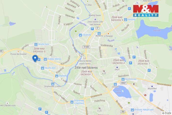 Pronájem bytu 2+1, Žďár nad Sázavou - Žďár nad Sázavou 3, Okružní, 52 m2