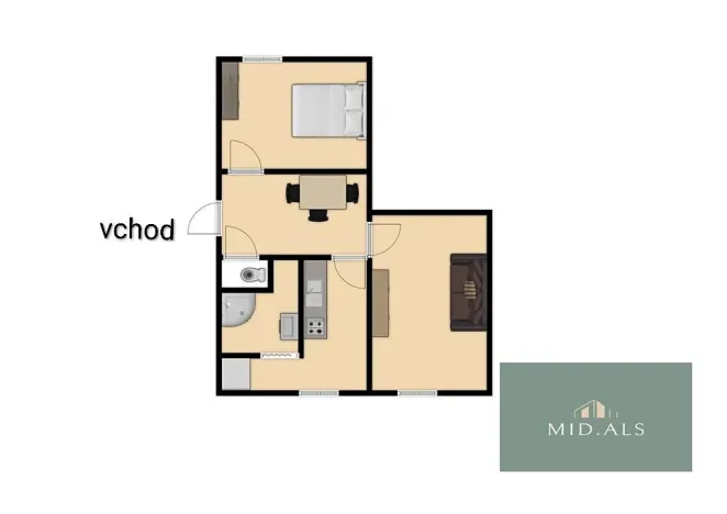 Pronájem bytu 2+1, Přimda, Nová, 50 m2