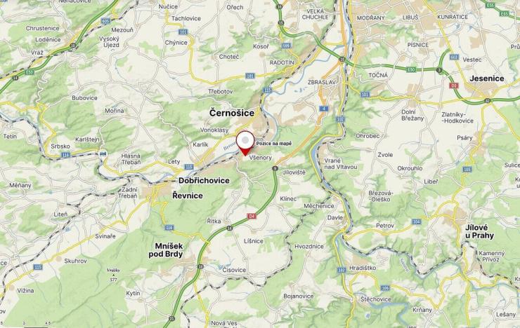 Prodej pozemku, Všenory, 782 m2