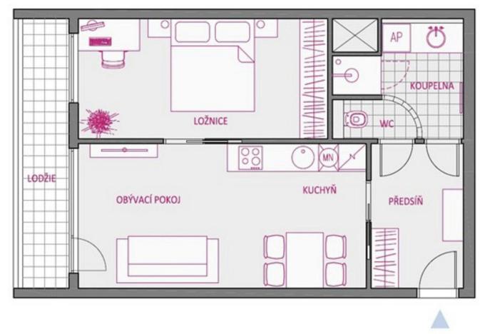 Prodej bytu 1+1, Praha - Stodůlky, Archeologická, 46 m2