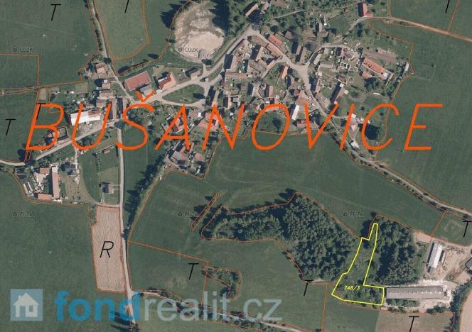 Prodej pozemku, Bušanovice, 4183 m2