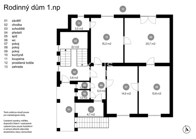 Prodej rodinného domu, Praha - Strašnice, Na výsluní, 206 m2