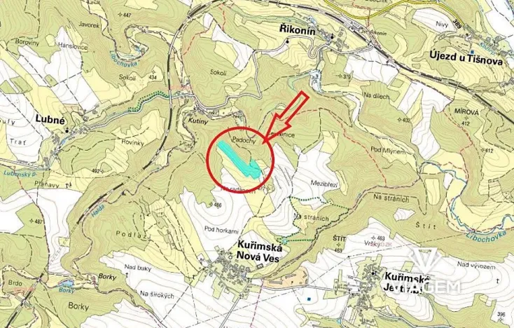 Prodej podílu lesa, Kuřimská Nová Ves, 10094 m2