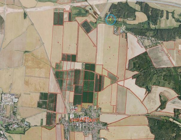 Prodej pole, Chrášťany, 640 m2