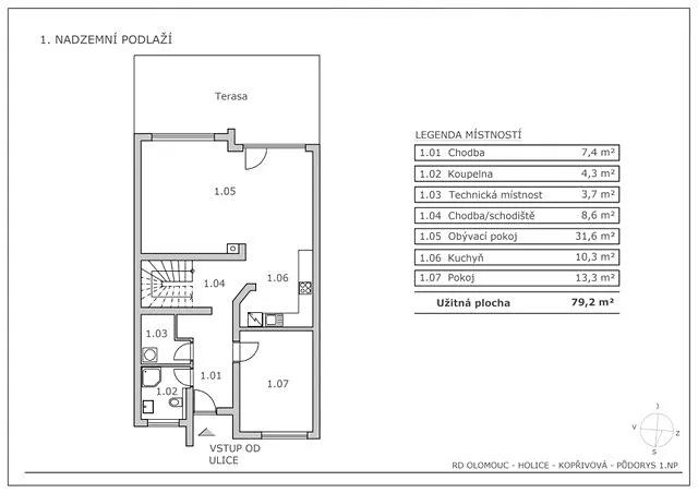 Prodej rodinného domu, Olomouc, Kopřivová, 162 m2