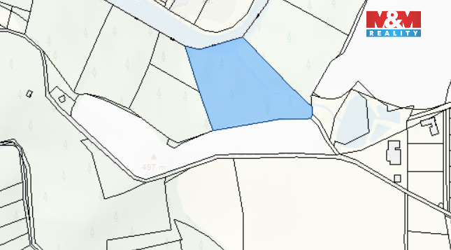 Prodej lesa, Římov - Branišovice, 9271 m2