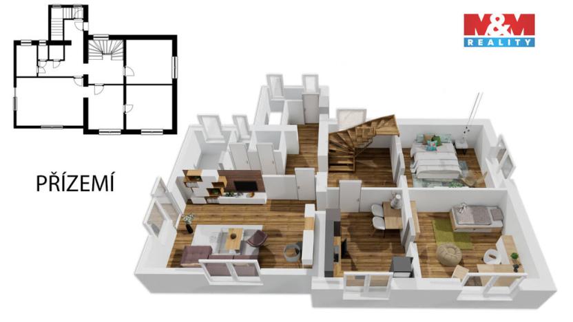 Prodej rodinného domu, Lochovice, 180 m2