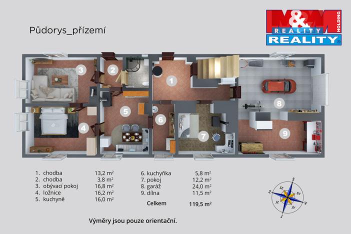 Prodej rodinného domu, Děkov, 250 m2