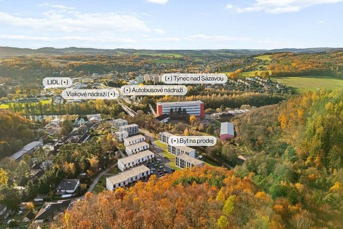 Prodej bytu 1+1, Týnec nad Sázavou - Brodce, Na Kněžině, 39 m2