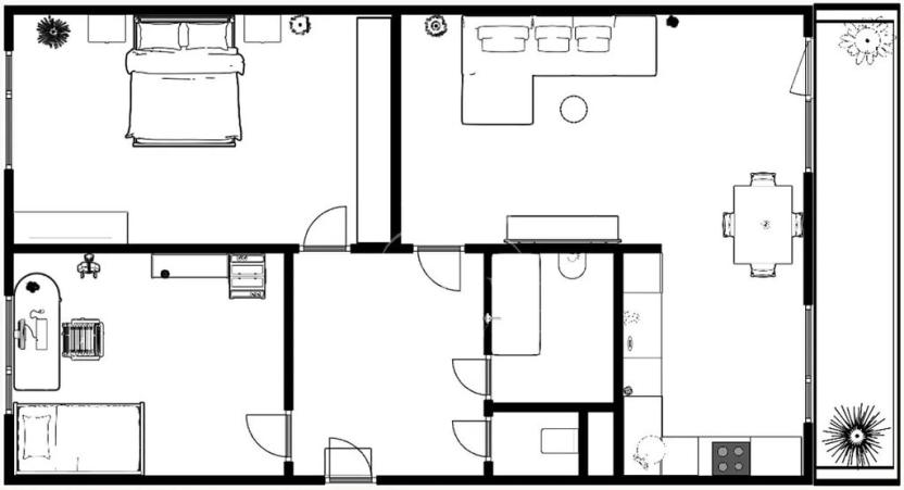 Pronájem bytu 3+kk, Praha - Krč, Zálesí, 73 m2