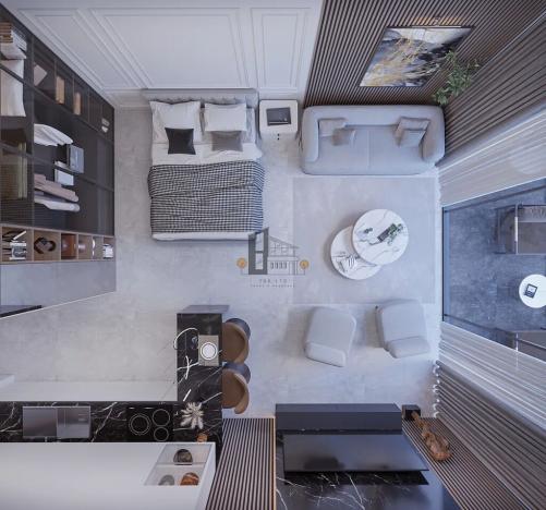 Prodej bytu 1+kk, Trikomo, Kypr, 47 m2