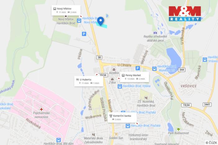 Prodej pole, Havlíčkův Brod, 4336 m2