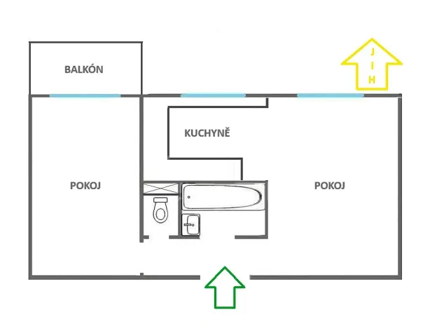 Prodej bytu 2+kk, Vítkov, Budišovská, 50 m2