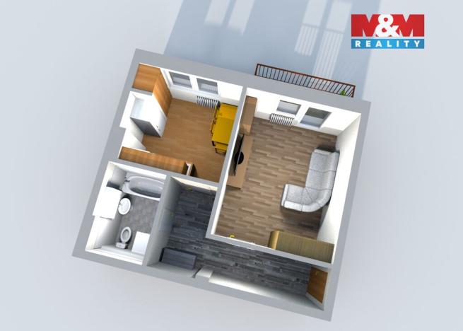 Pronájem bytu 1+1, Ralsko - Kuřívody, 33 m2