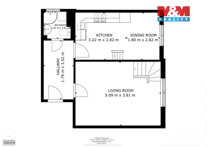 Prodej bytu 2+1, Praha - Strašnice, Na Třebešíně, 74 m2