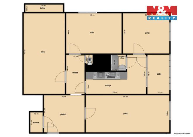 Prodej bytu 4+1, Brno - Bystrc, Kachlíkova, 103 m2