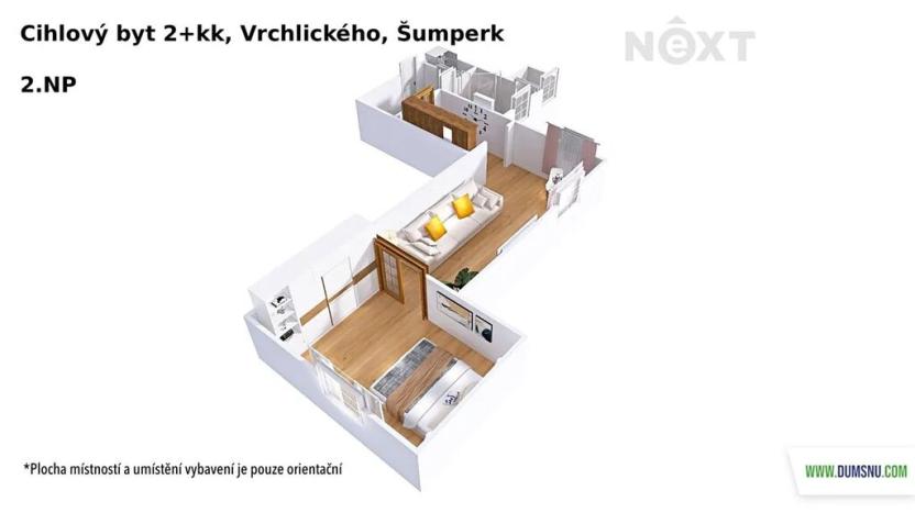 Prodej bytu 2+kk, Šumperk, Vrchlického, 50 m2