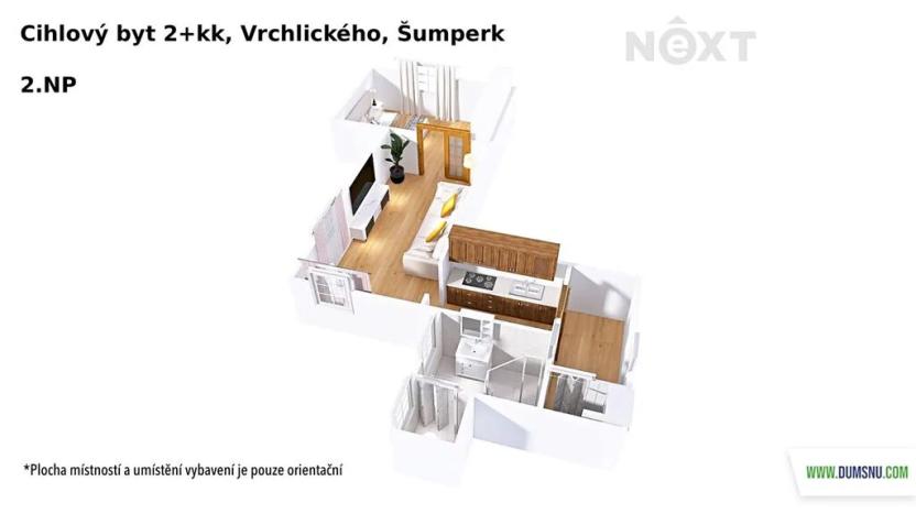 Prodej bytu 2+kk, Šumperk, Vrchlického, 50 m2