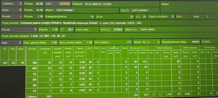 Prodej lesa, Lánov - Horní Lánov, 11269 m2