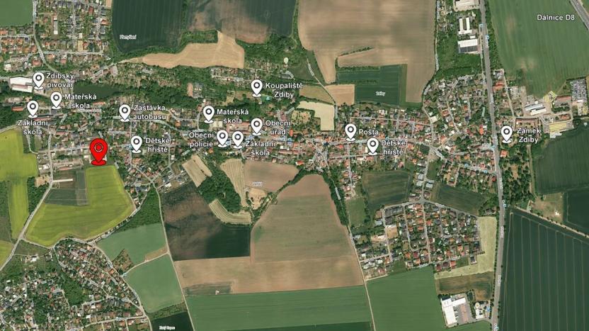 Prodej pozemku pro bydlení, Zdiby, Za Stodolou, 658 m2