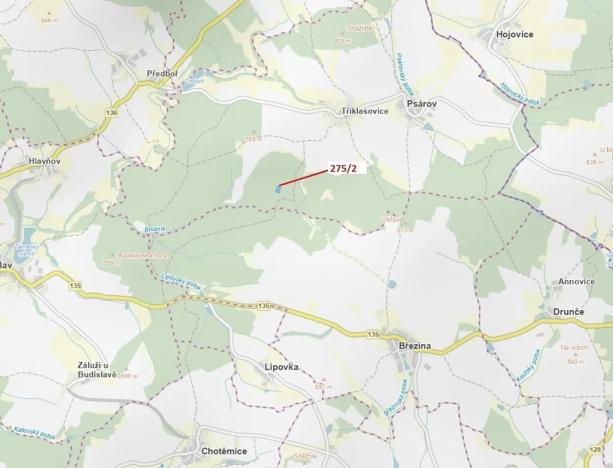 Dražba lesa, Psárov, 4568 m2