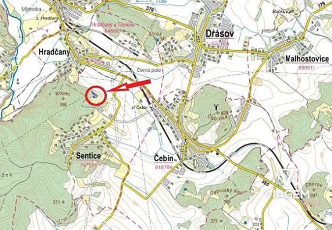 Prodej podílu pole, Sentice, 2703 m2