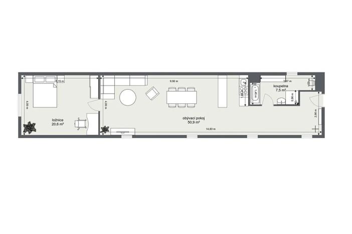 Prodej bytu 2+kk, Říčany, Říčanská, 79 m2