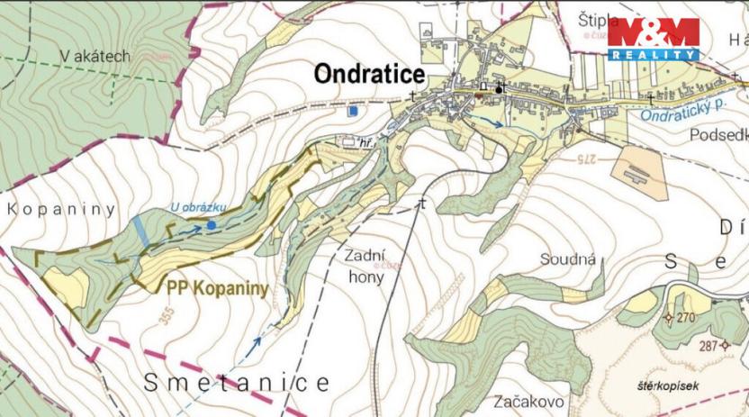 Prodej louky, Ondratice, 2250 m2