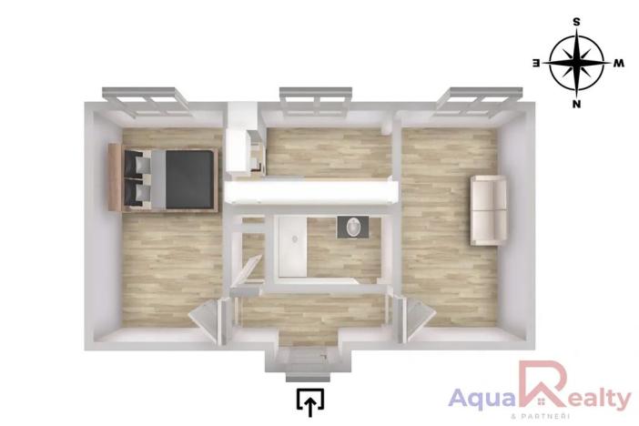 Prodej bytu 2+1, Karlovy Vary, Šmeralova, 51 m2
