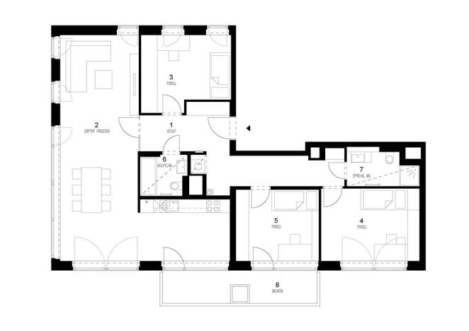 Pronájem bytu 4+kk, Brno, Lidická, 125 m2