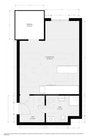 Pronájem bytu 1+kk, Praha - Holešovice, Jankovcova, 42 m2