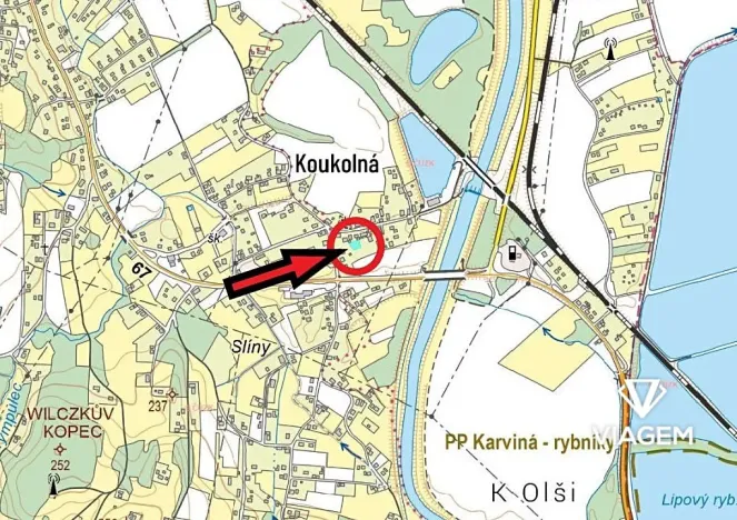 Prodej podílu zahrady, Dětmarovice, 123 m2