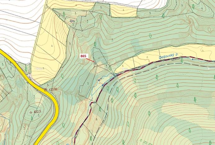 Dražba lesa, Dešov, 111 m2