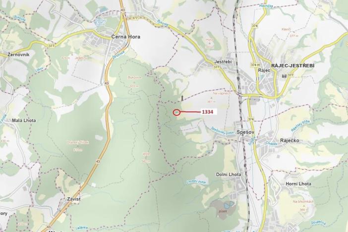 Dražba lesa, Spešov, 420 m2