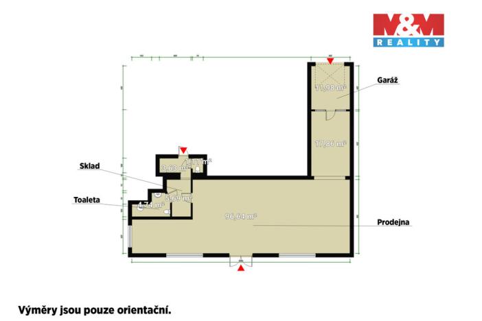 Pronájem obchodního prostoru, Praha - Uhříněves, Přátelství, 135 m2