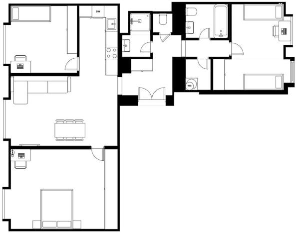 Prodej bytu 4+kk, Praha - Holešovice, Na Maninách, 95 m2