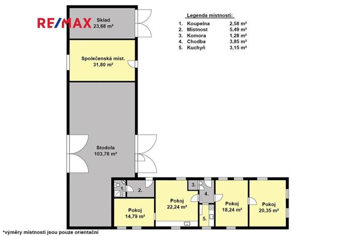 Prodej chalupy, Polní Chrčice, 90 m2